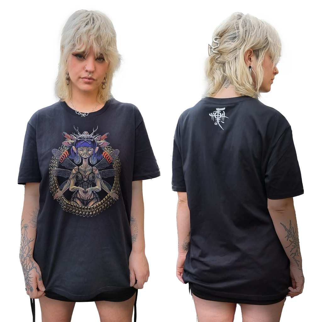 'D1V1N1T1' unisex organic cotton t-shirt
