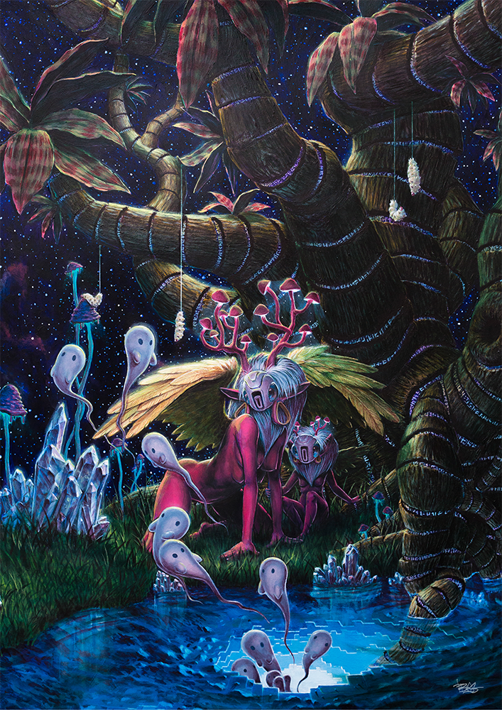Silkworm (2020) A2 Art Print