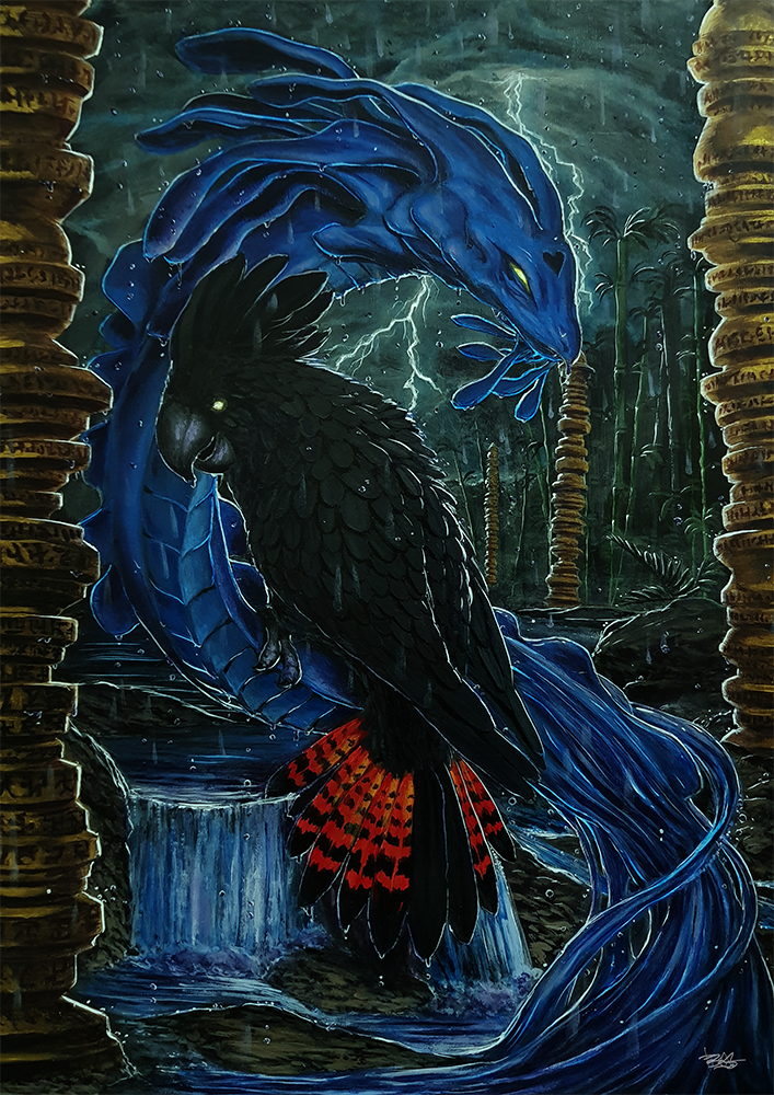 Water Dragon (2015) A2 Art Print